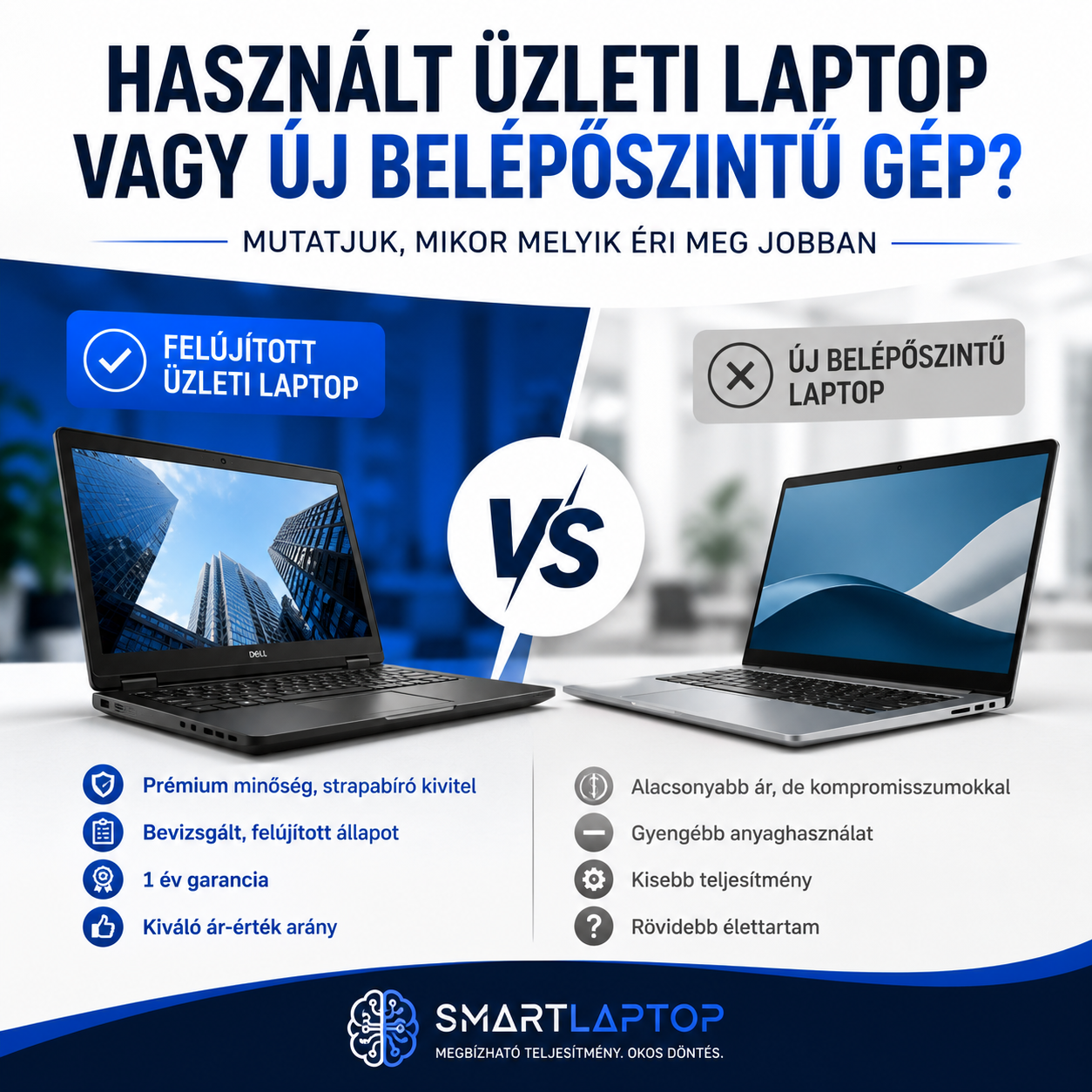 Használt üzleti laptop vagy új olcsó laptop?