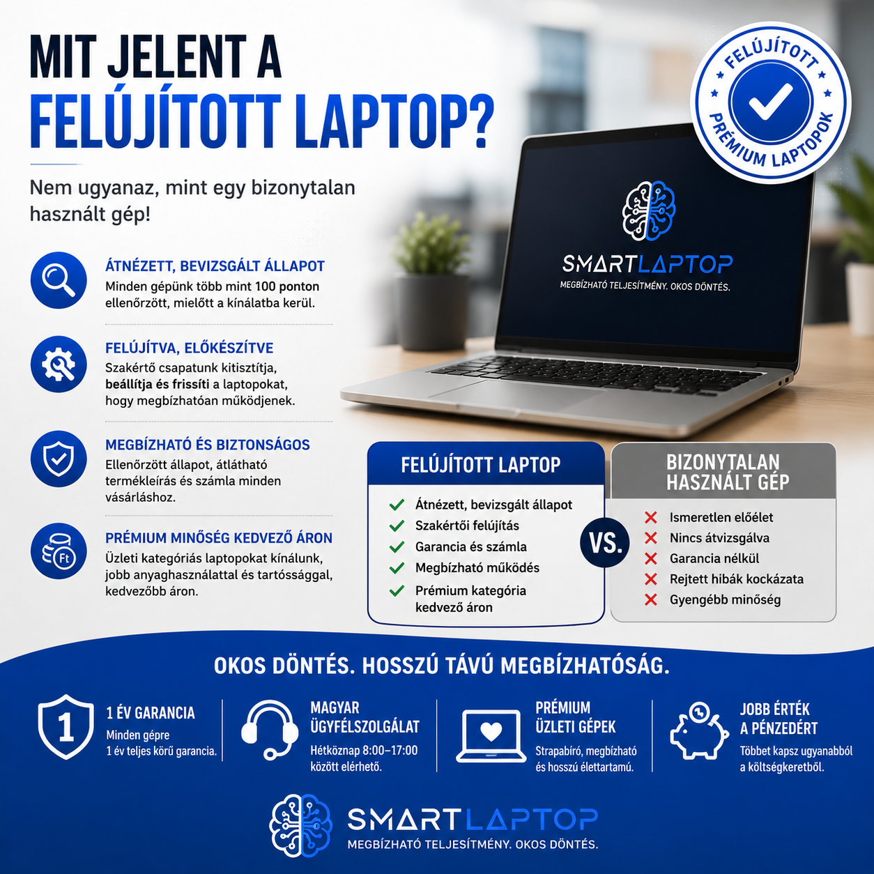 Mit jelent a felújított laptop?